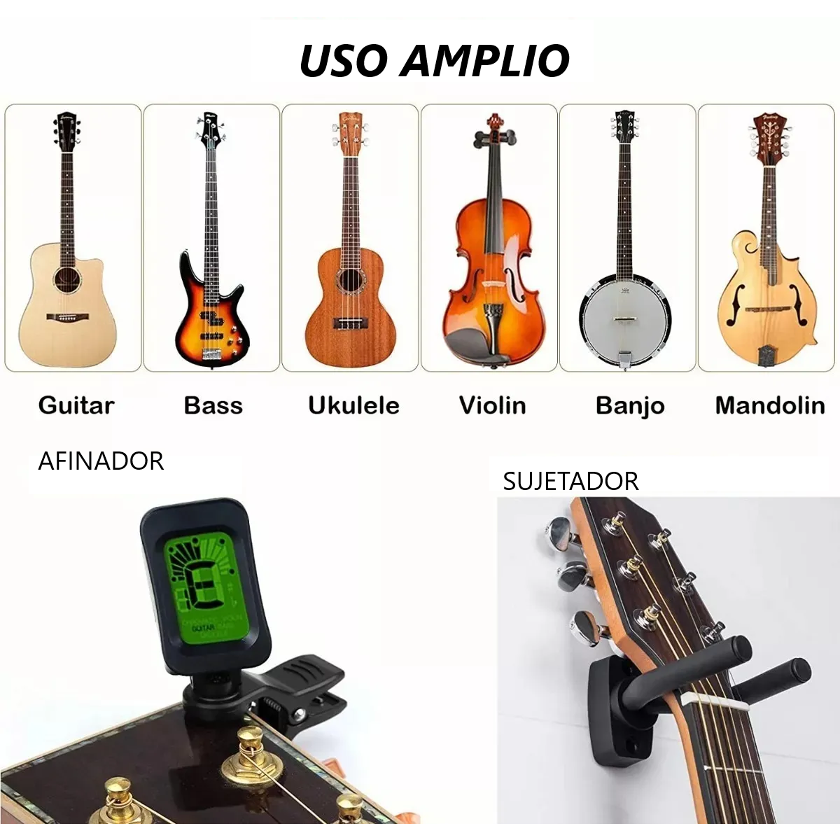 Foto 5 | Kit De Accesorios Para Guitarra Acustica Cuerdas 66 Unidades Lab.g Multicolor