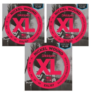 Foto 1 | Juego De 3 Cuerdas Para Guitarra Eléctrica Barítono D'addario Exl157 Medium - Venta Internacional.