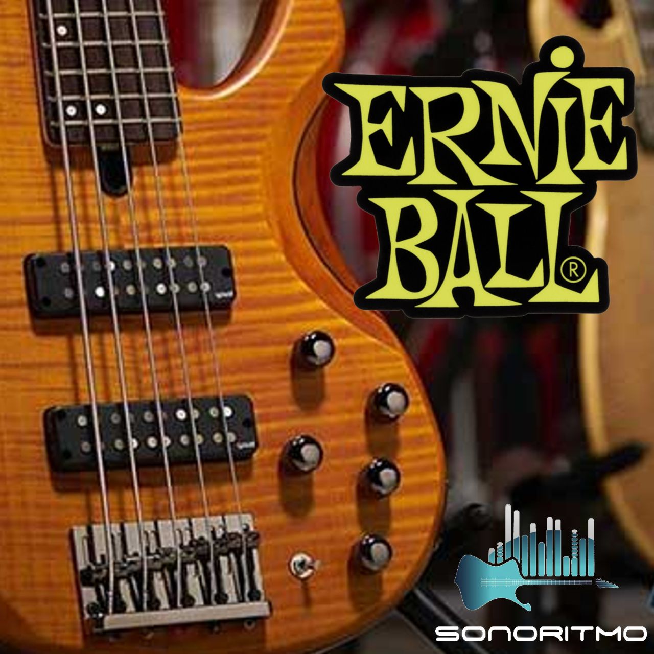 Foto 4 pulgar | Cuerdas Bajo Ernie Ball 2833 Color Naranja