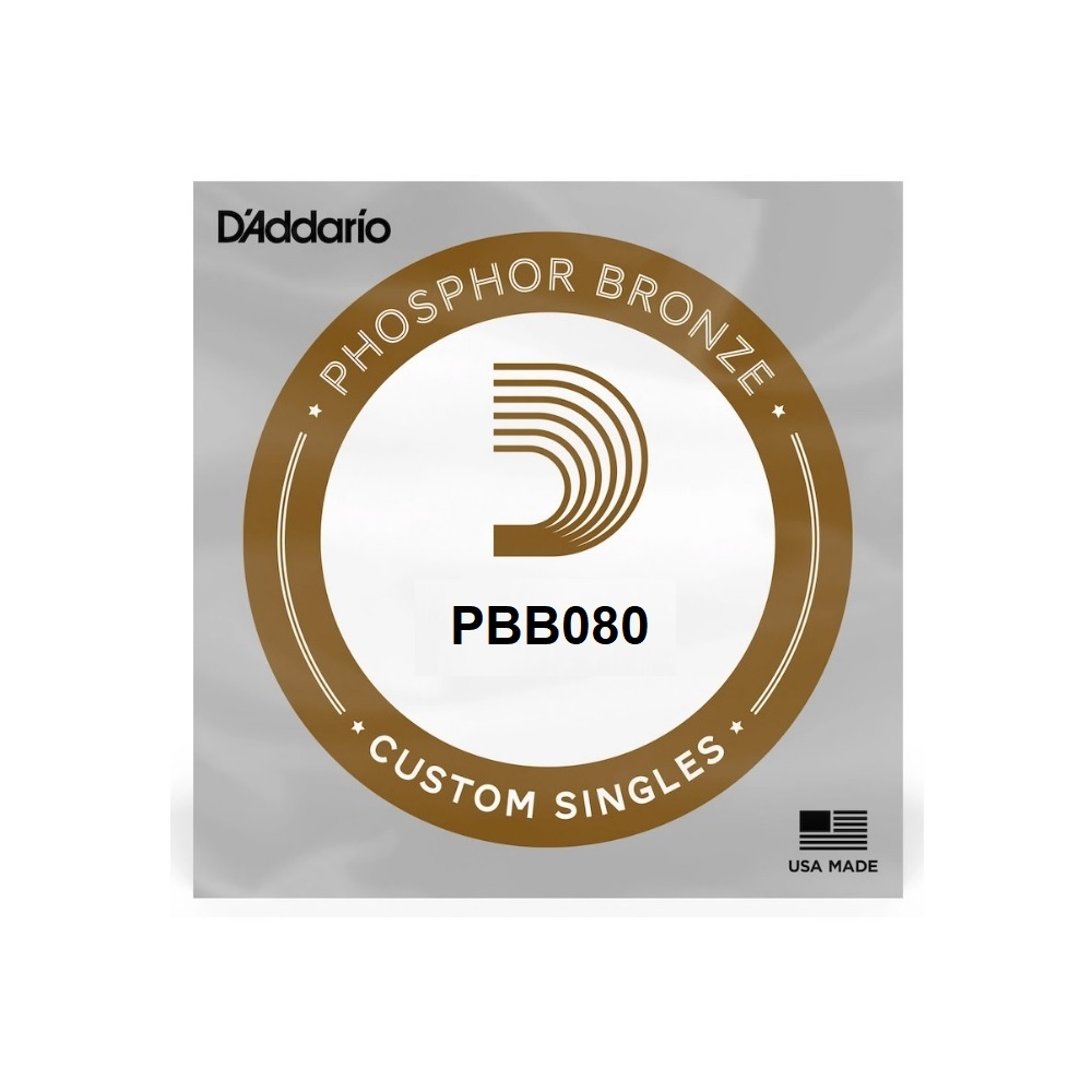 Cuerda Para Bajo Daddario Pbb080 Single Phosphor Calibre .080