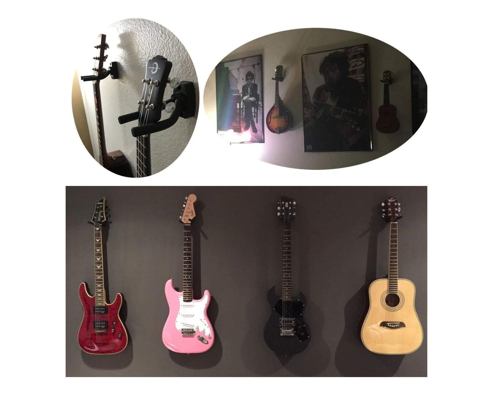 Foto 9 pulgar | Soporte para Guitarra de Pared Genérico Incluye Plumillas