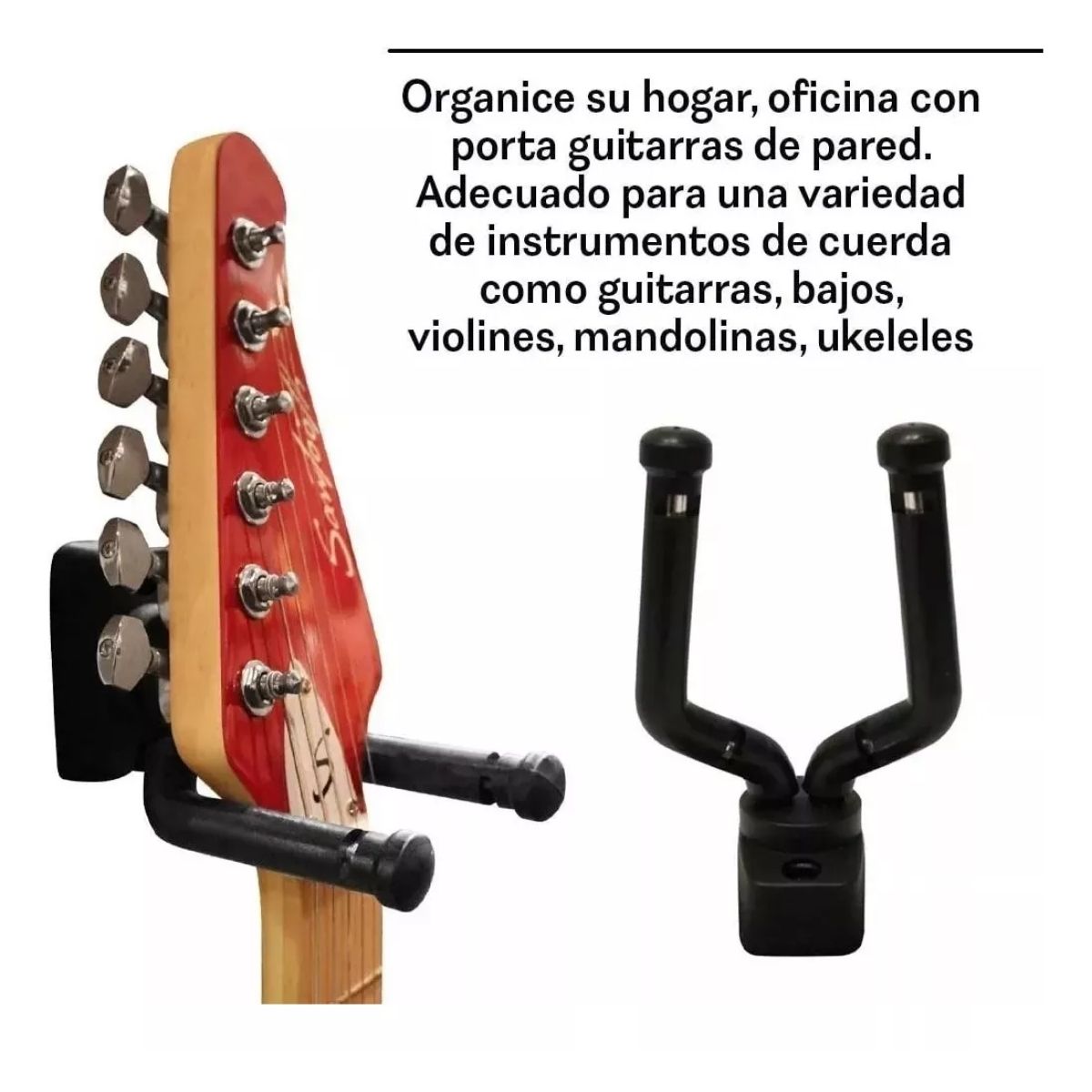 Foto 5 pulgar | Soporte Para Pared De Guitarras 4pz