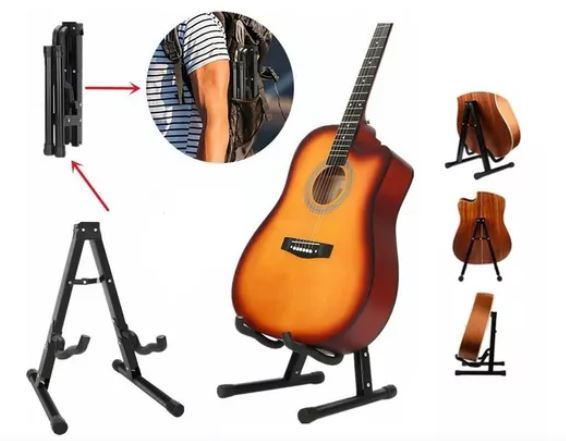 Foto 3 pulgar | Soporte Plegable Metálico Para Guitarra O Bajo