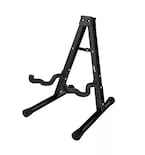 Base Soporte Para Guitarra O Bajo Metálico Transporte Fácil Negro