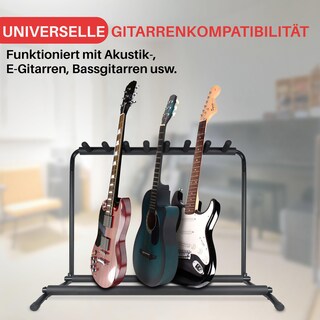 Foto 4 | Soporte Multiguitarra Pyle, Expositor De 7 Ranuras Para Guitarra Eléctrica, Ac - Venta Internacional.