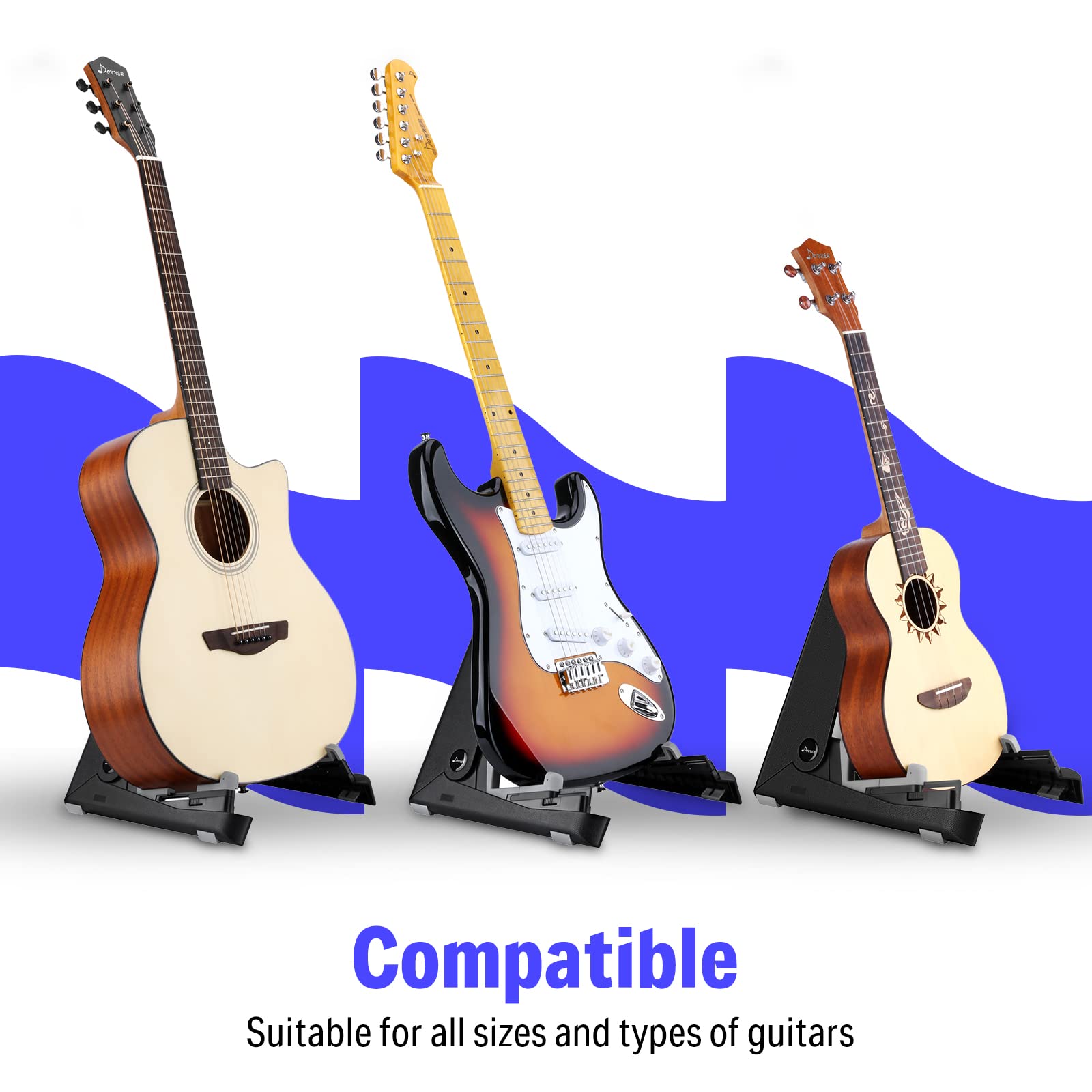 Foto 3 | Soporte De Guitarra Donner A-frame Para Bajo Electrónico Acústico - Venta Internacional.
