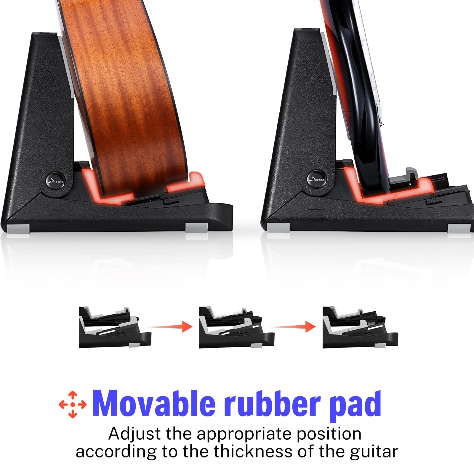 Foto 4 | Soporte De Guitarra Donner A-frame Para Bajo Electrónico Acústico - Venta Internacional.
