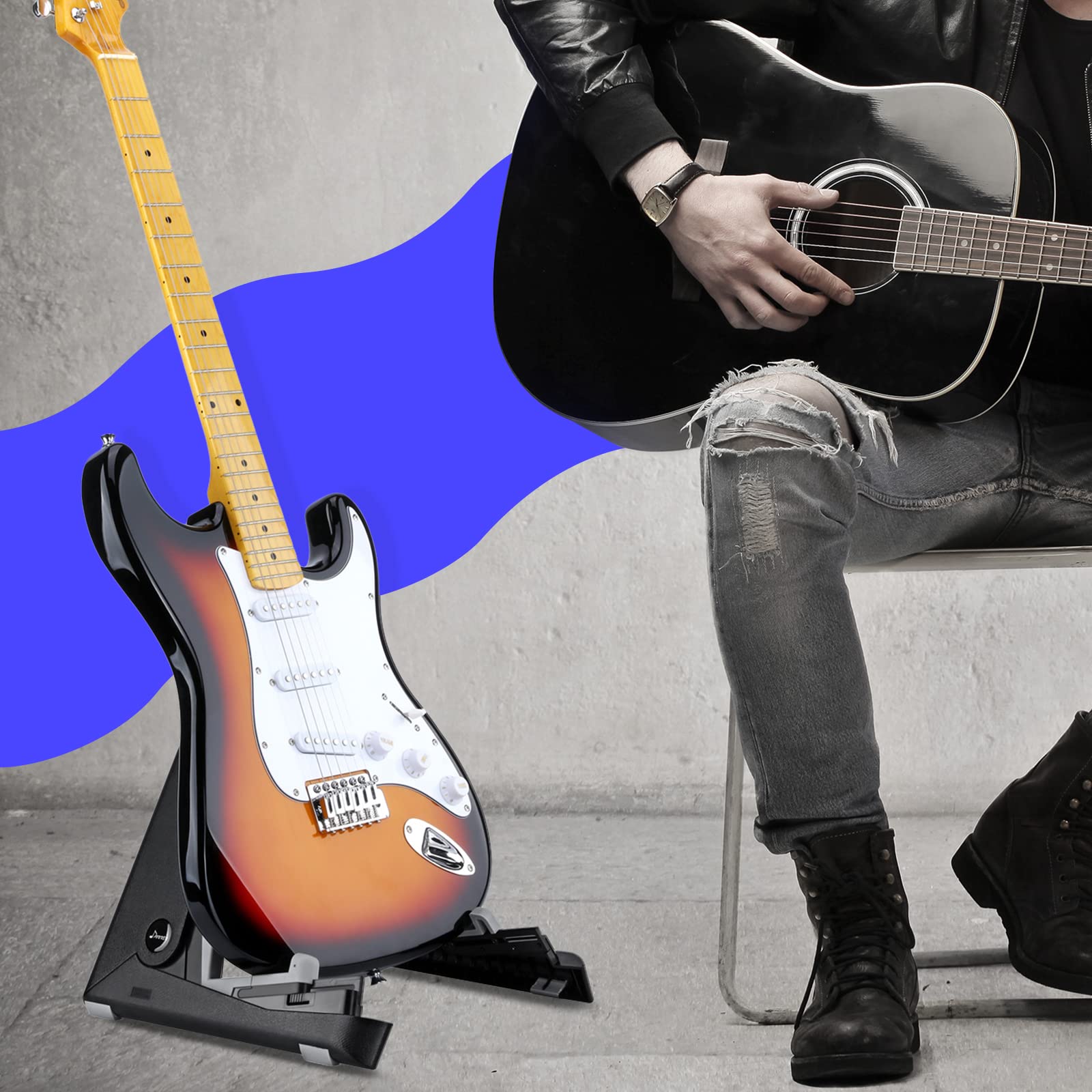 Foto 6 | Soporte De Guitarra Donner A-frame Para Bajo Electrónico Acústico - Venta Internacional.