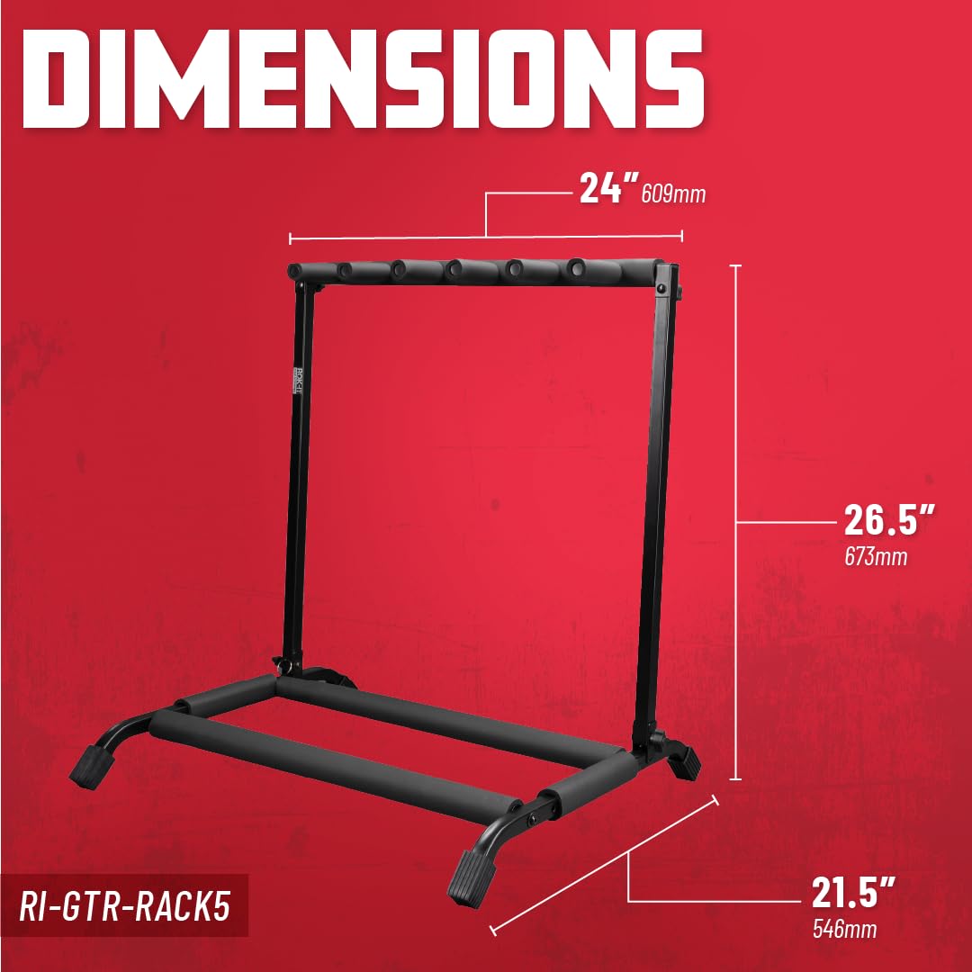 Foto 6 | Soporte Para Guitarra Rok-it Ri-gtr-rack5 Para 5 Guitarras Eléctricas O Acou - Venta Internacional.