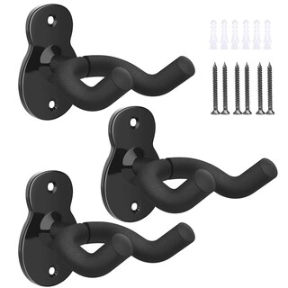 Foto 1 | Soporte De Pared Para Guitarra Moko, 3 Unidades, Para Bajo Eléctrico, Color Negro - Venta Internacional.
