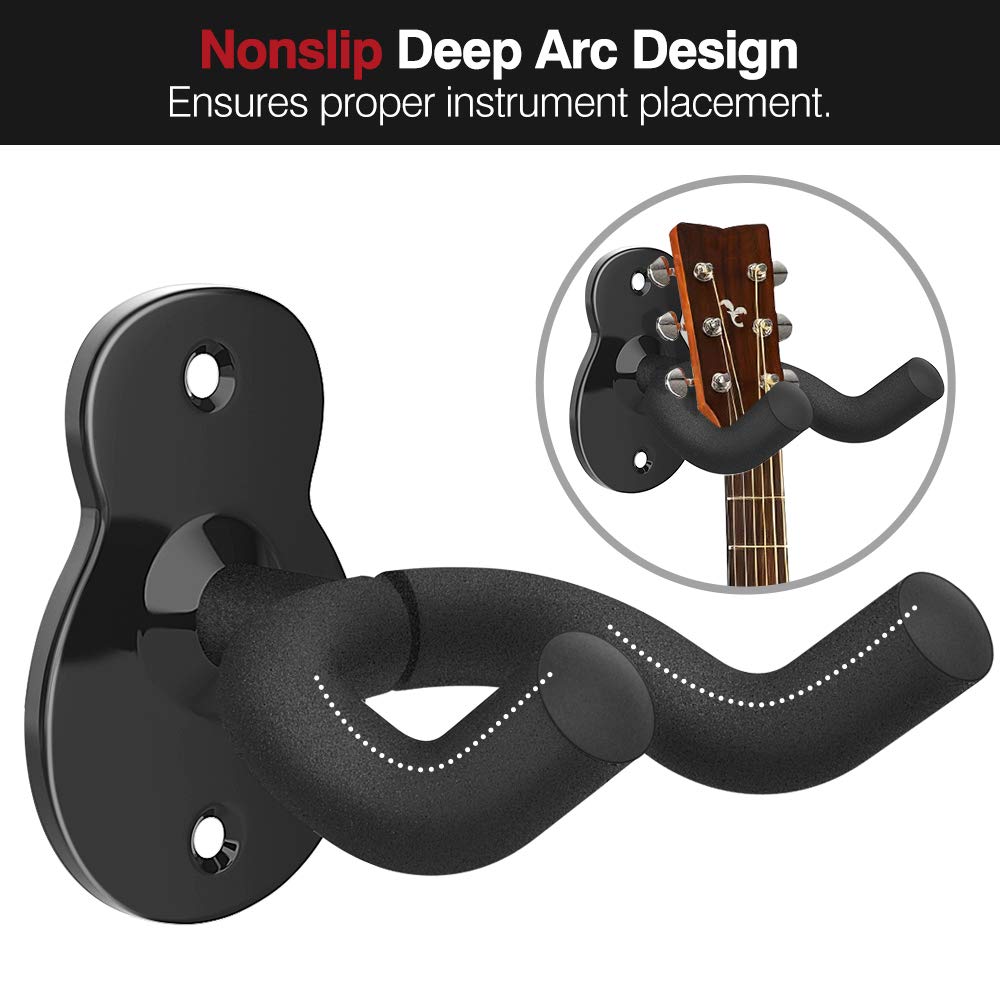 Foto 4 pulgar | Soporte De Pared Para Guitarra Moko, 3 Unidades, Para Bajo Eléctrico, Color Negro - Venta Internacional.