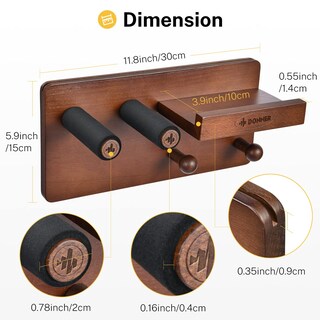 Foto 2 | Soporte De Pared Para Guitarra Donner Con Almacenamiento Para Guitarra - Venta Internacional.