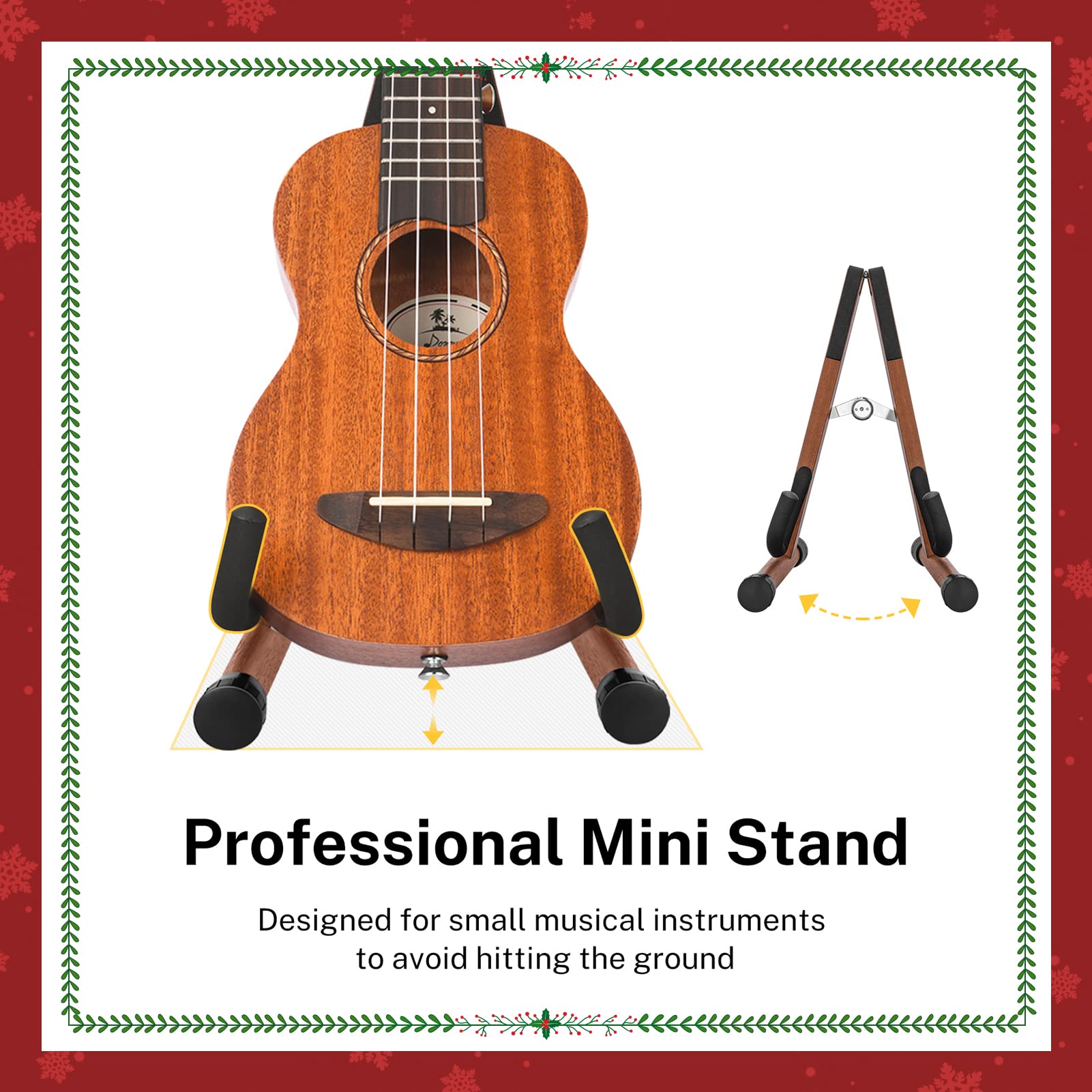 Foto 4 pulgar | Soporte Para Ukelele Donner Wood A-frame Para Instrumentos Pequeños - Venta Internacional.
