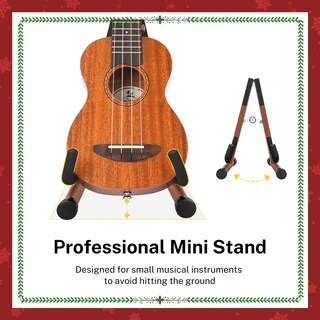 Foto 3 | Soporte Para Ukelele Donner Wood A-frame Para Instrumentos Pequeños - Venta Internacional.