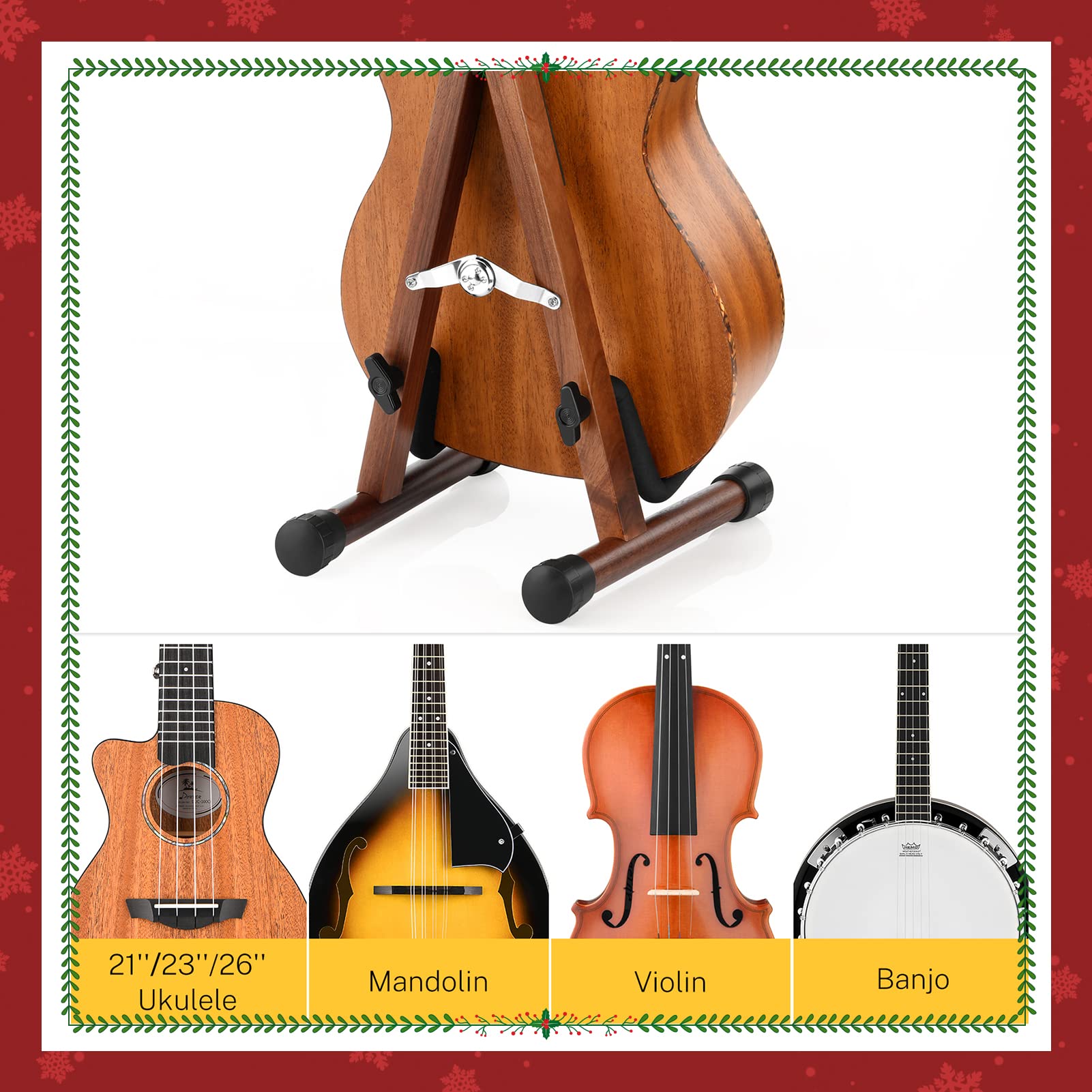 Foto 5 | Soporte Para Ukelele Donner Wood A-frame Para Instrumentos Pequeños - Venta Internacional.
