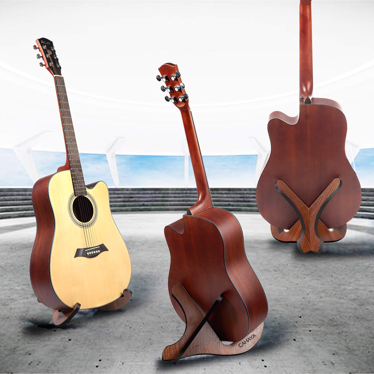 Foto 2 | Soporte De Guitarra Cahaya, Estilo X-frame, De Madera, Para Guitarras Acústicas - Venta Internacional.