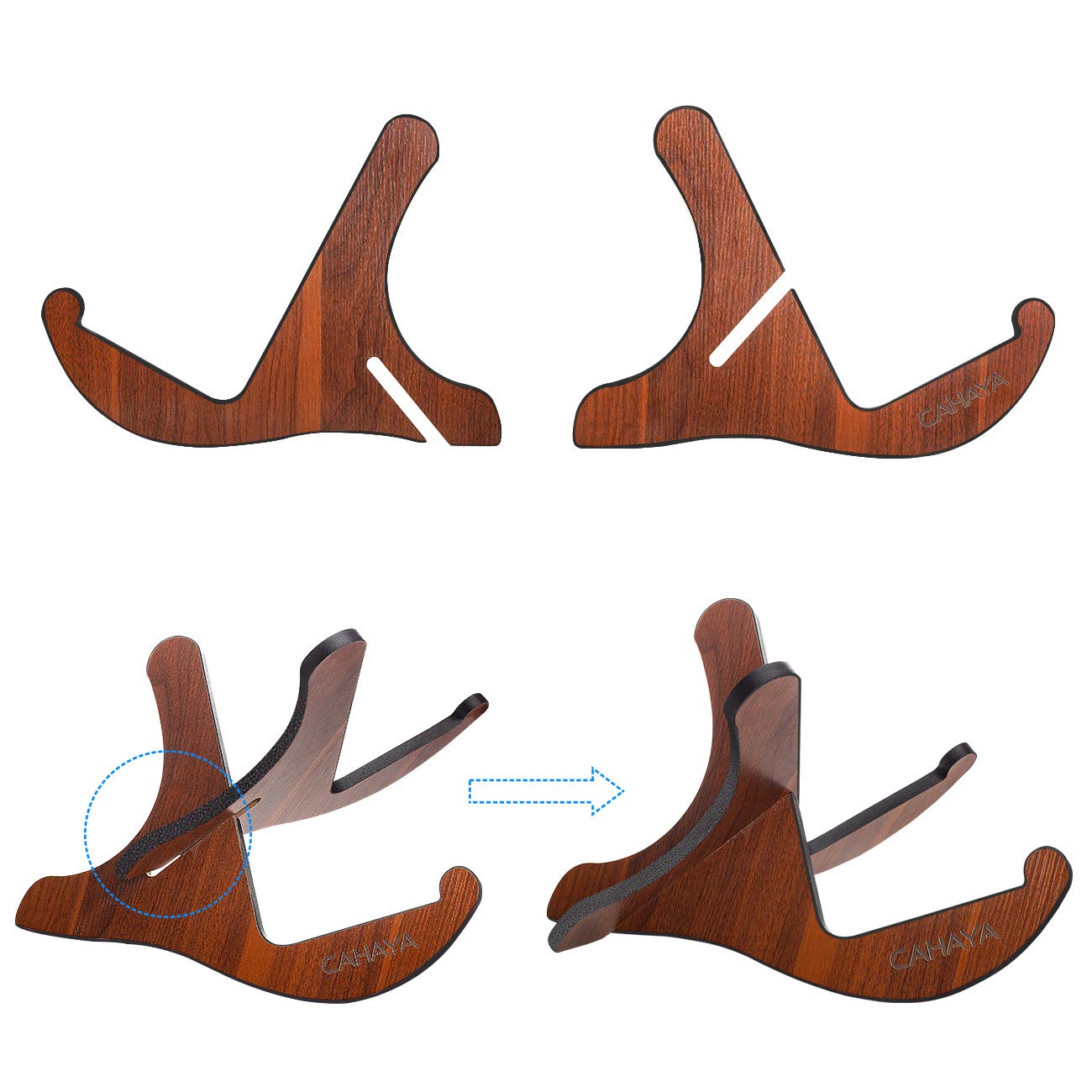 Foto 6 pulgar | Soporte De Guitarra Cahaya, Estilo X-frame, De Madera, Para Guitarras Acústicas - Venta Internacional.
