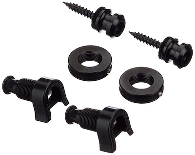 Foto 4 | Straplocks Schaller 14010401 Security Black Chrome Para Guitarra - Venta Internacional.