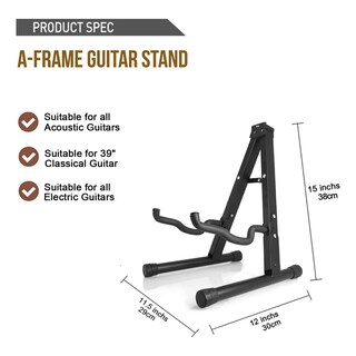 Foto 3 | Soporte De Guitarra Belug De Metal Plegable Soporte De Base Negro