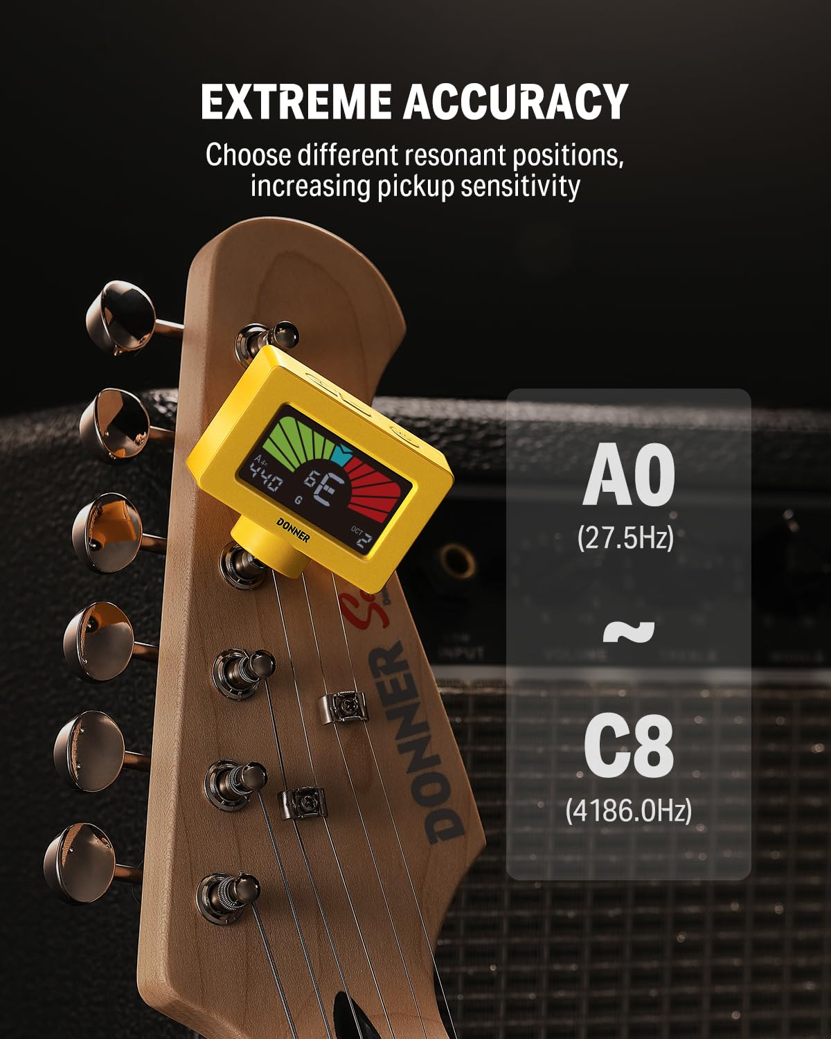 Foto 4 | Afinador De Guitarra Donner Dt-10, Pantalla Lcd Magnética Con Clip - Venta Internacional.