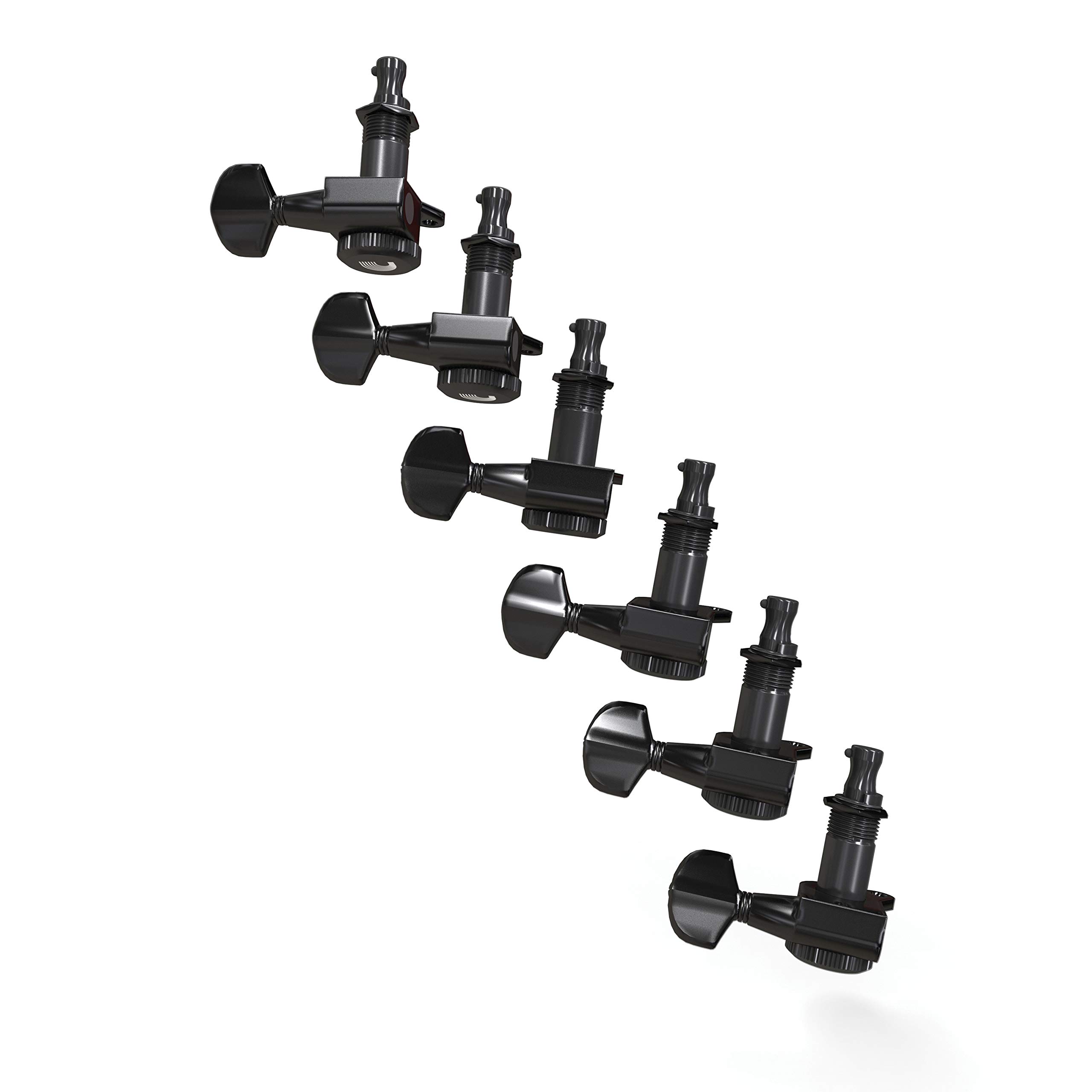 Foto 2 | Máquinas De Afinar D'addario Auto-trim Locking 6 En Línea, Color Negro - Venta Internacional.
