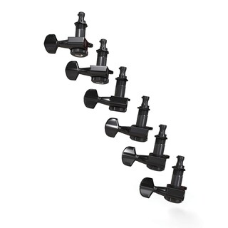 Foto 2 | Máquinas De Afinar D'addario Auto-trim Locking 6 En Línea, Color Negro - Venta Internacional.