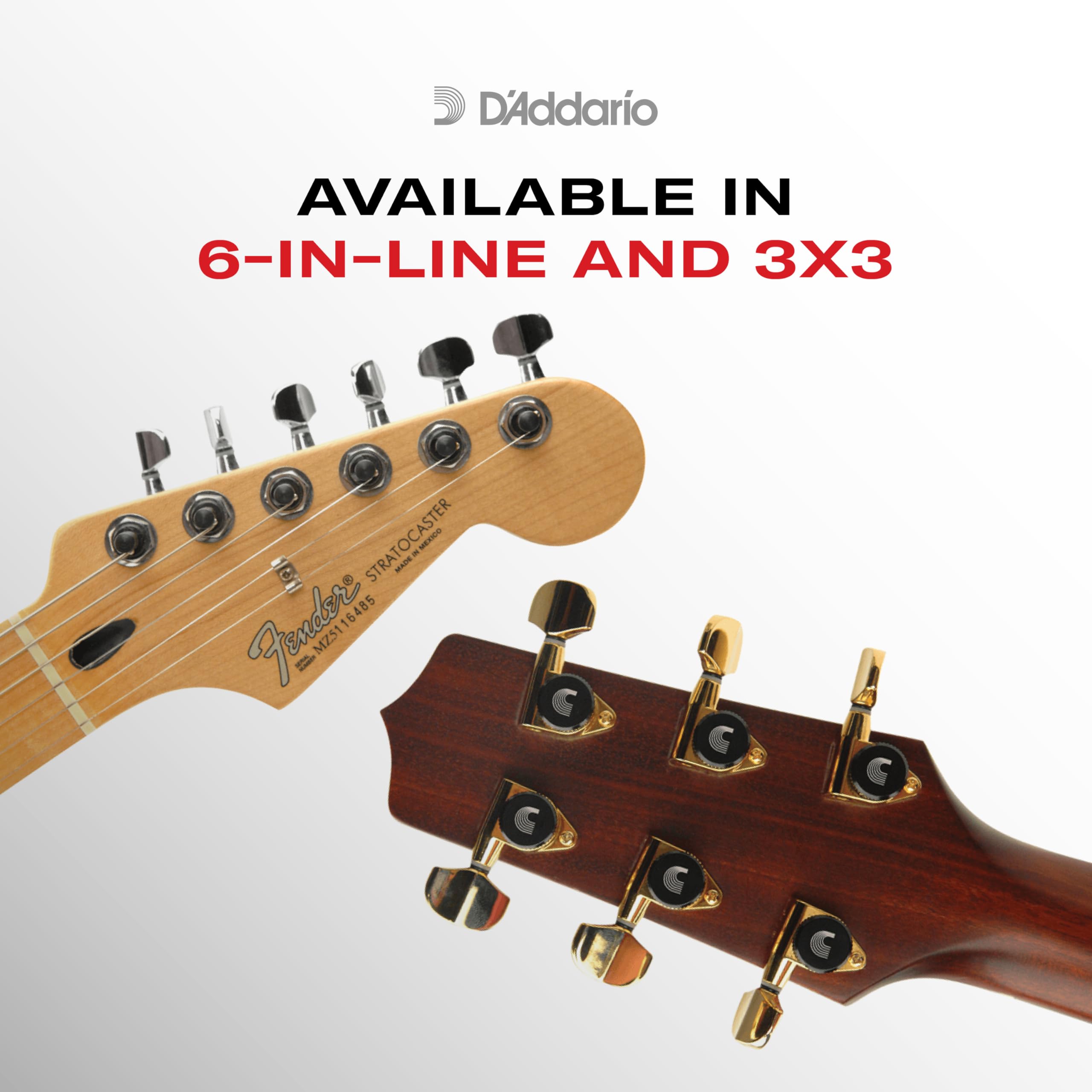 Foto 6 pulgar | Máquinas De Afinar D'addario Auto-trim Locking 6 En Línea, Color Negro - Venta Internacional.
