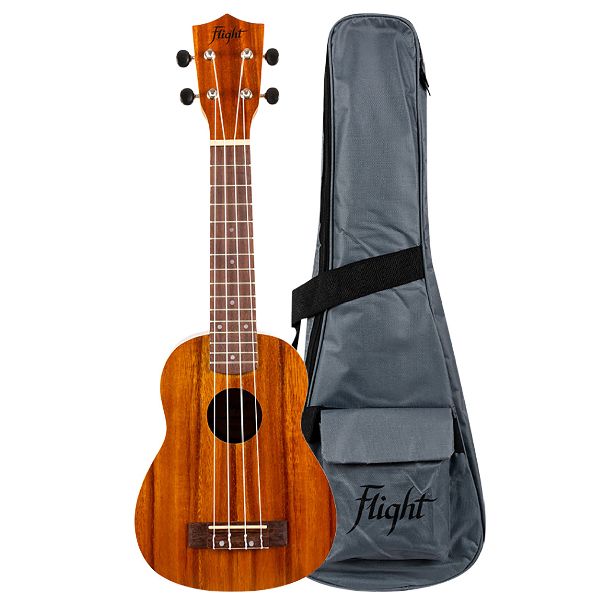 Foto 5 | Ukelele Flight NUS-250 Marrón Soprano + Funda