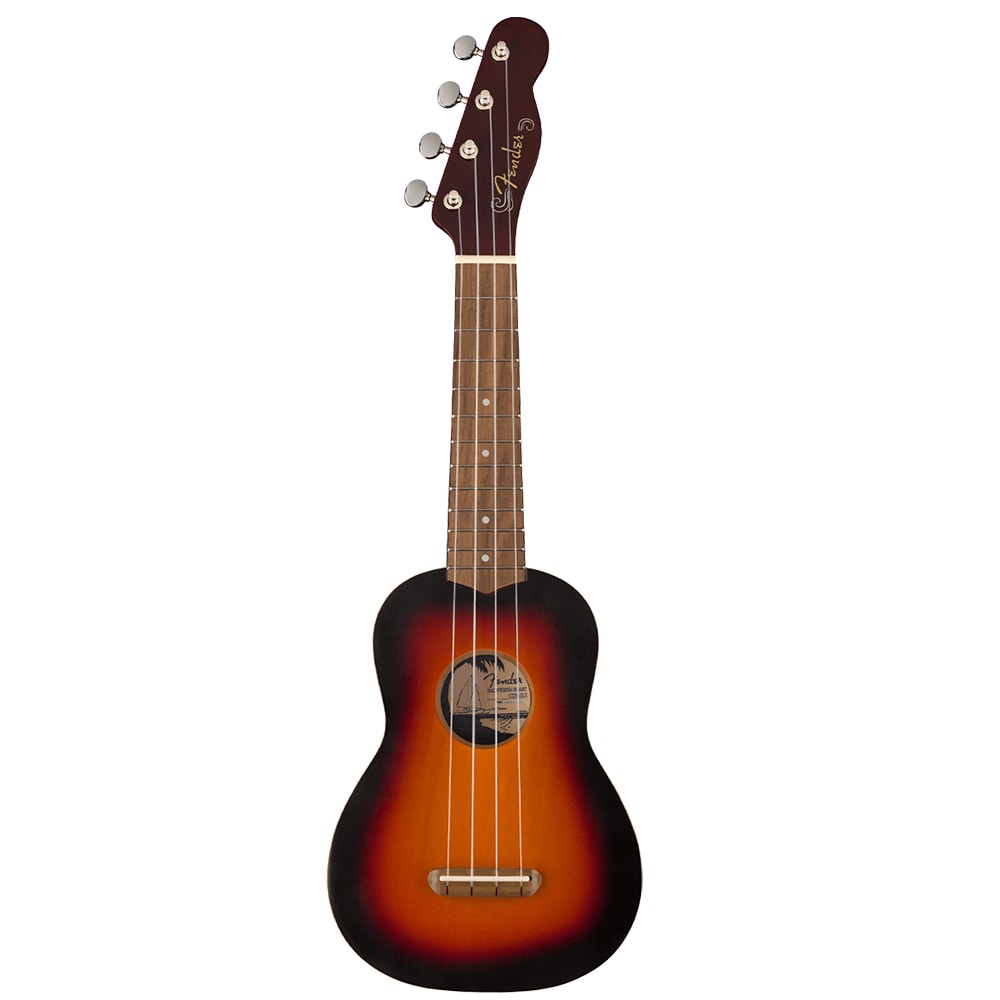 Ukulele Fender Venice Soprano Sunburst Acúsitco $1,899