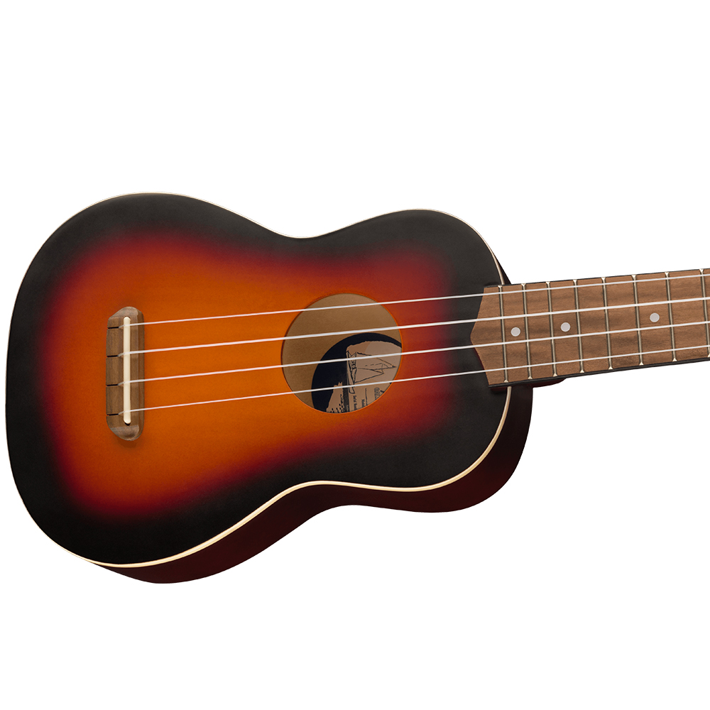 Foto 4 pulgar | Ukulele Fender Venice Soprano Sunburst Acúsitco