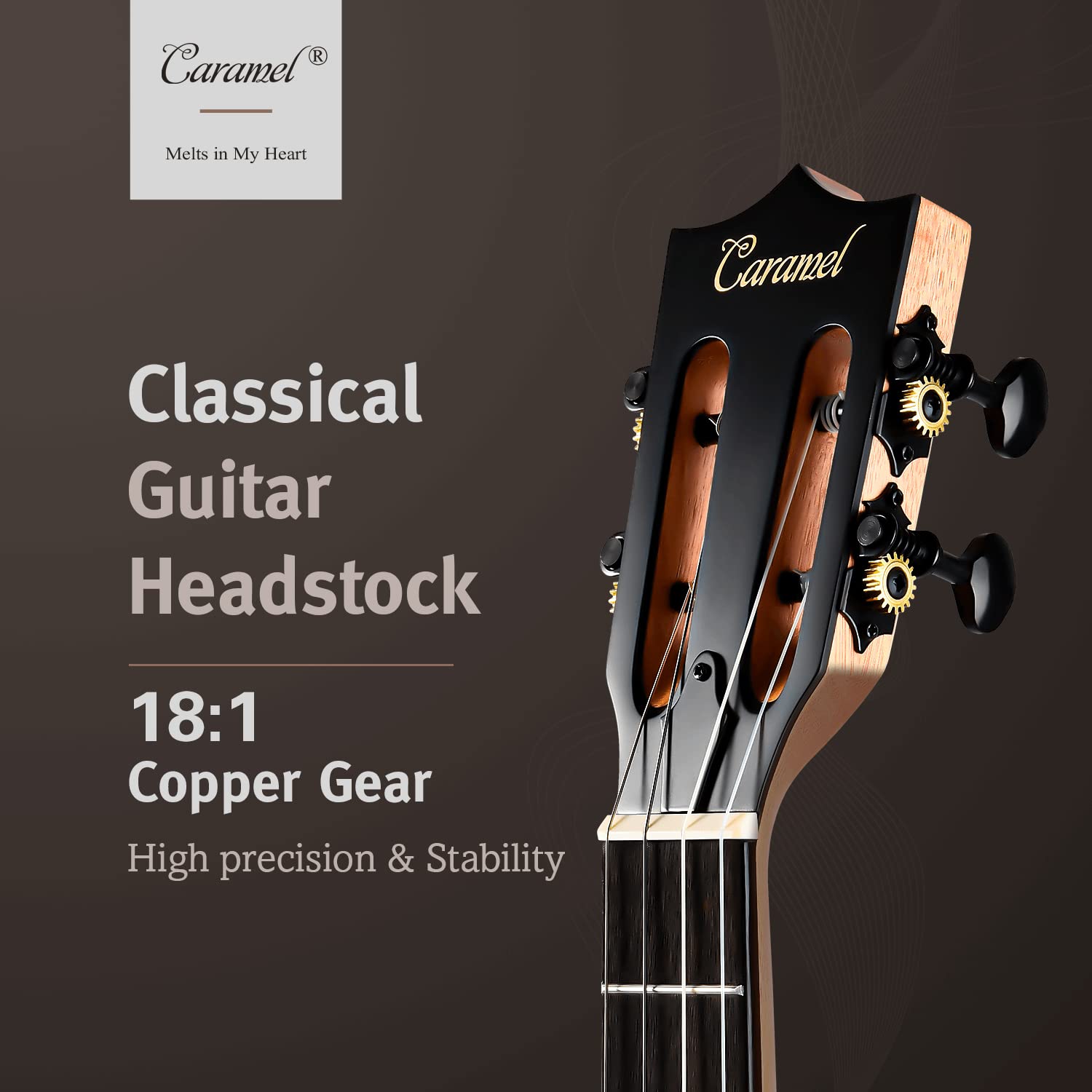 Foto 4 pulgar | Ukelele Eléctrico Barítono Caramel Cb402, Color Caoba Macizo - Venta Internacional.