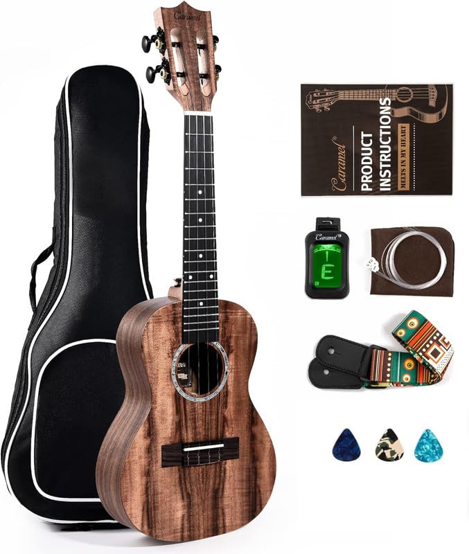 Foto 2 pulgar | Ukelele Caramel Cc207 Concert De Madera De Acacia De 23 Pulgadas Con Kit Para Adultos - Venta Internacional.