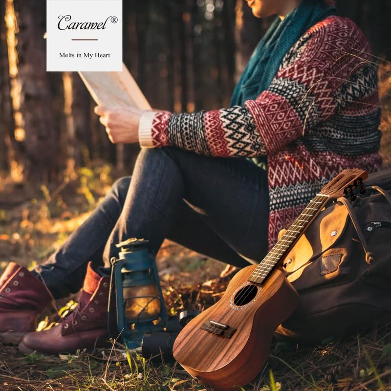 Foto 6 | Ukelele Caramel Cc207 Concert De Madera De Acacia De 23 Pulgadas Con Kit Para Adultos - Venta Internacional.