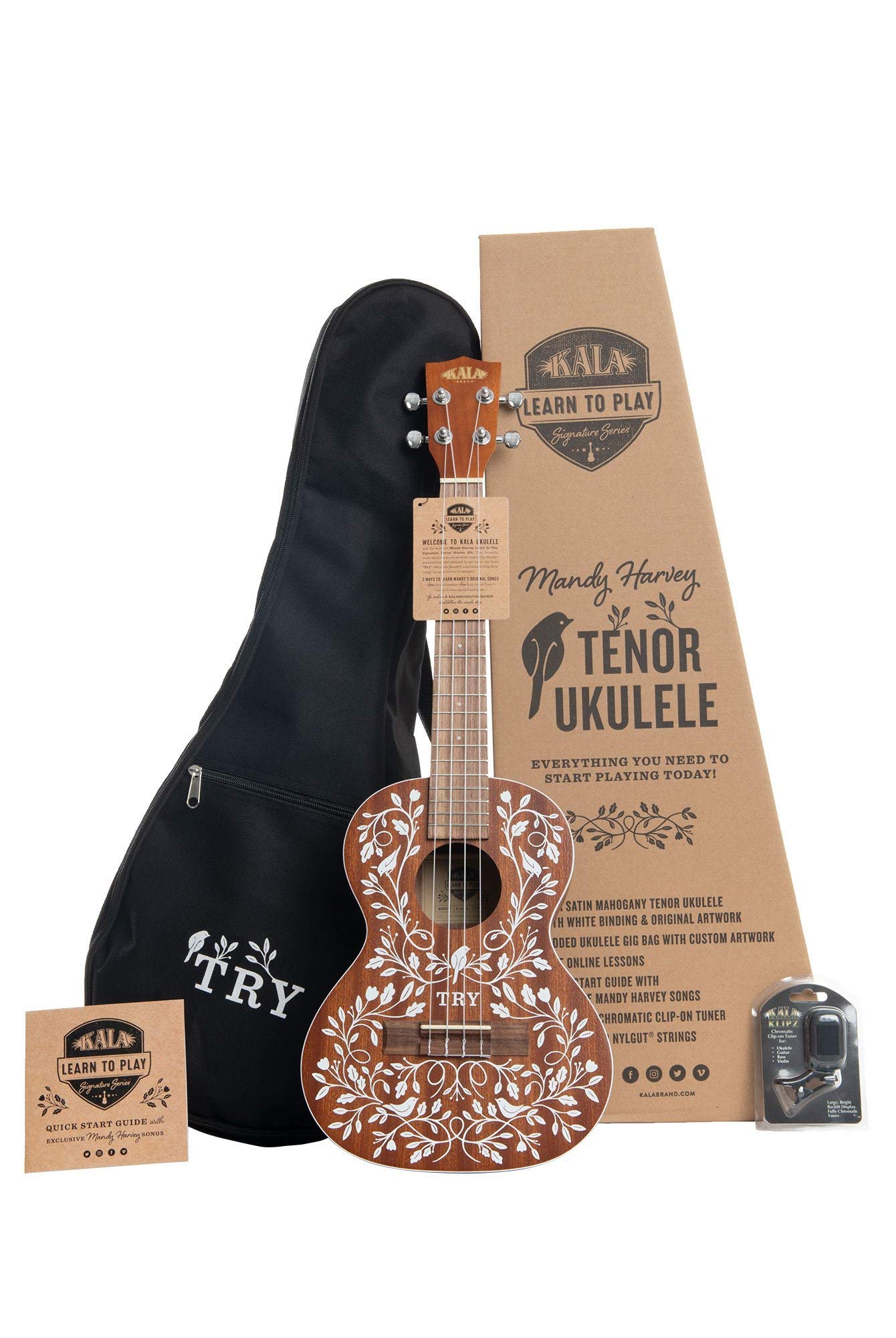 Foto 2 | Ukelele Kala Ltp-mh Tenor De 4 Cuerdas Con Funda Rosewood - Venta Internacional.