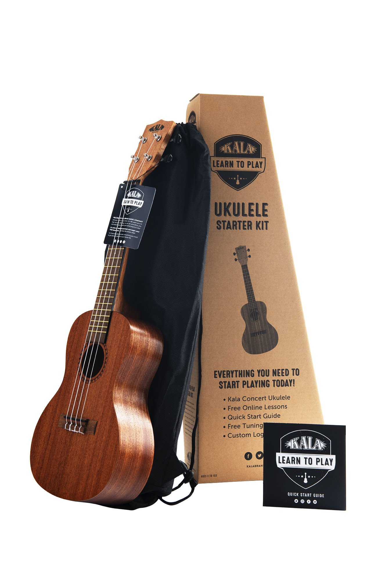 Foto 2 pulgar | Kit De Inicio De Ukelele Kala Learn To Play Concert, Caoba Satinada - Venta Internacional.