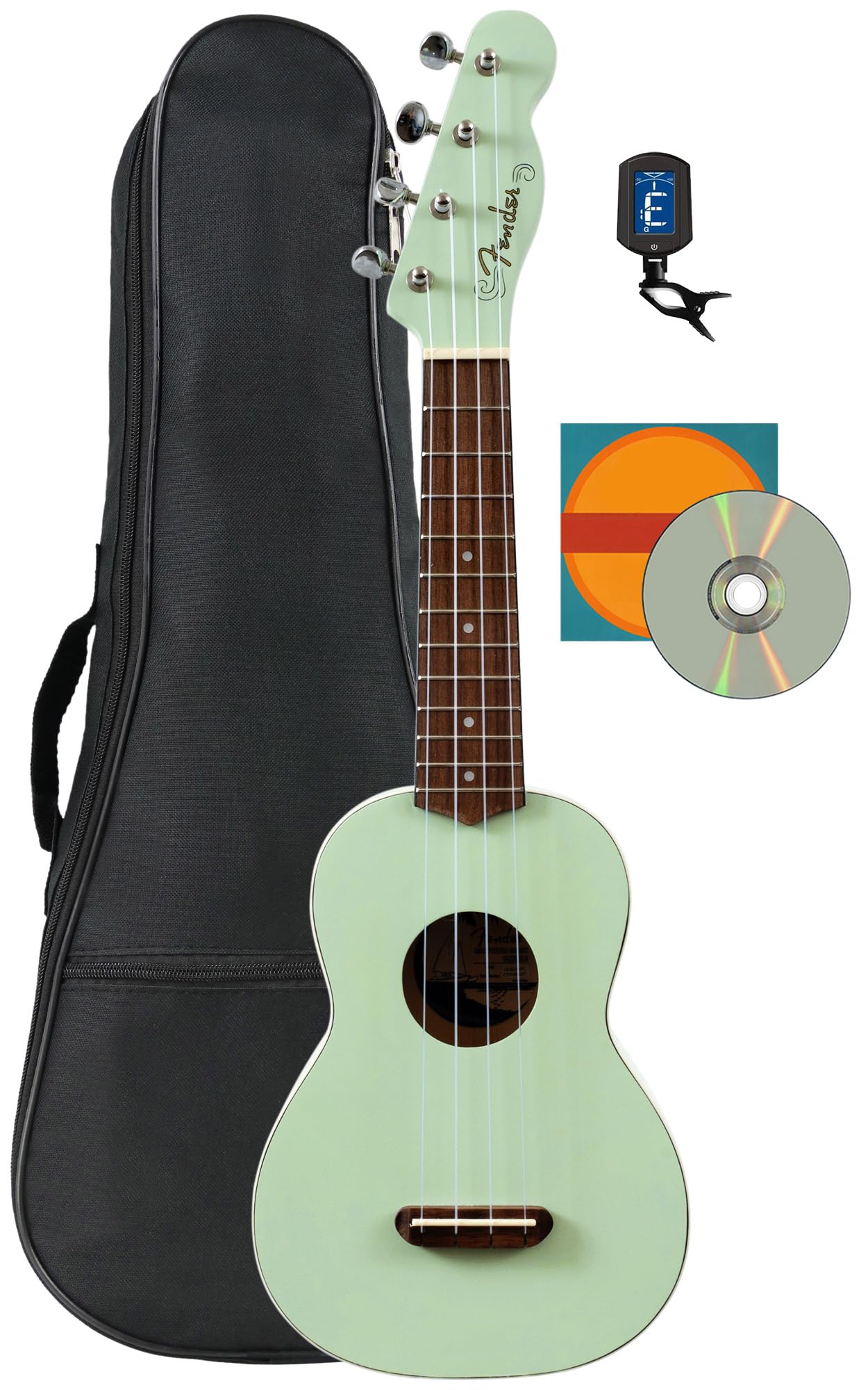 Foto 2 pulgar | Ukelele Fender Venice Soprano Surf Green Con Accesorios - Venta Internacional.