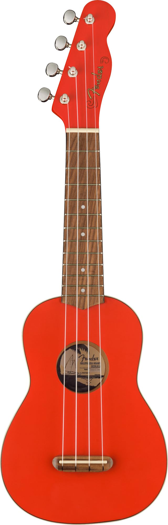 Foto 2 | Ukelele Fender Edición Limitada Venice Soprano Fiesta Red - Venta Internacional.