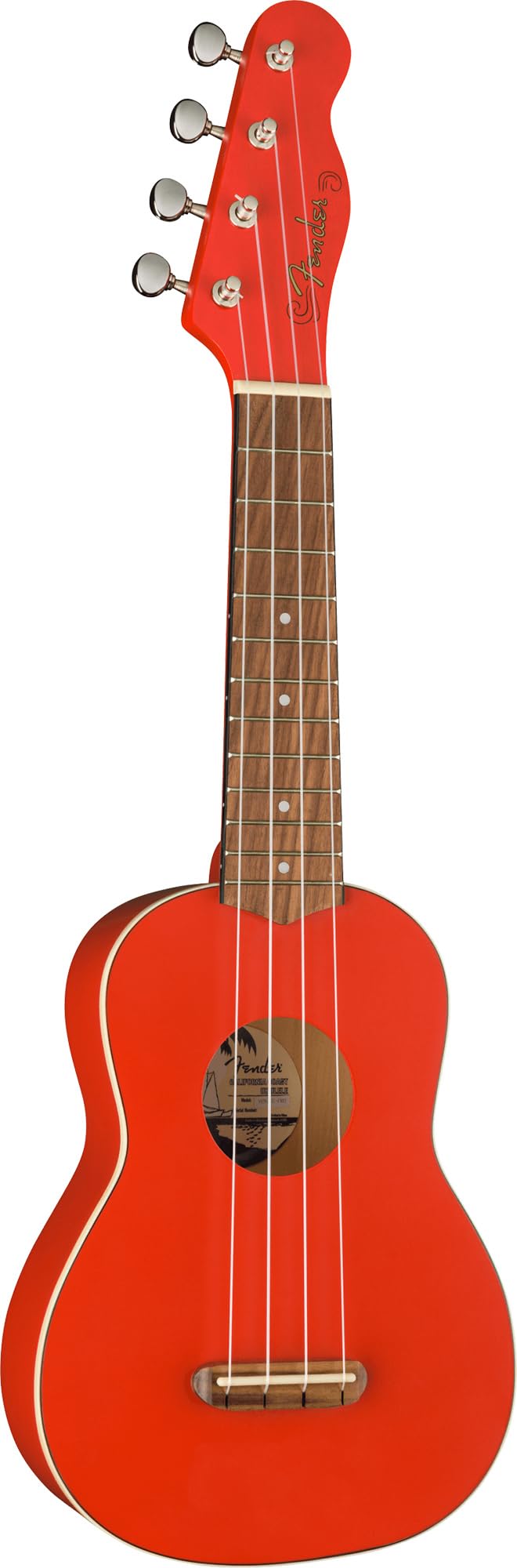 Foto 4 pulgar | Ukelele Fender Edición Limitada Venice Soprano Fiesta Red - Venta Internacional.