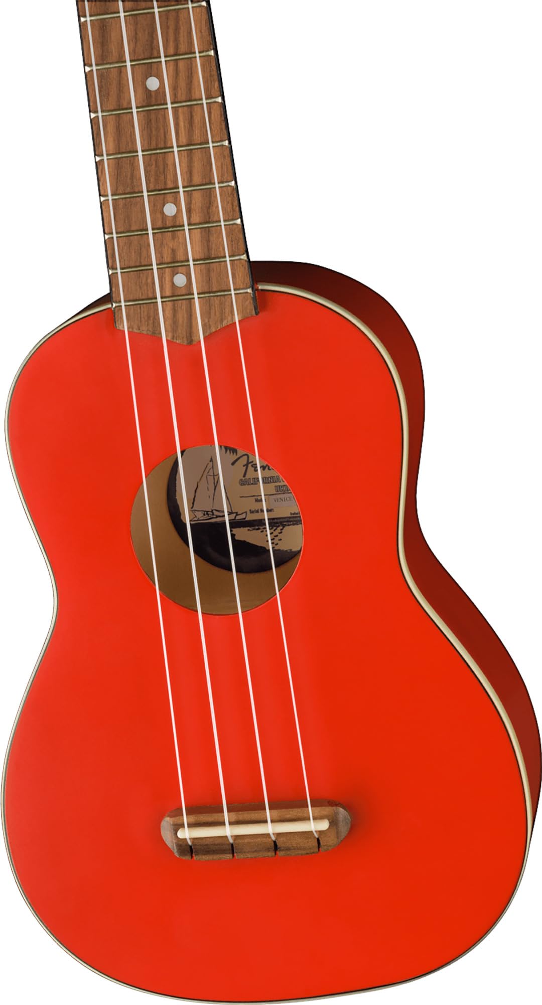 Foto 6 pulgar | Ukelele Fender Edición Limitada Venice Soprano Fiesta Red - Venta Internacional.