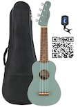 Ukelele Fender Venice Soprano Sonic Grey Con Accesorios - Venta Internacional.