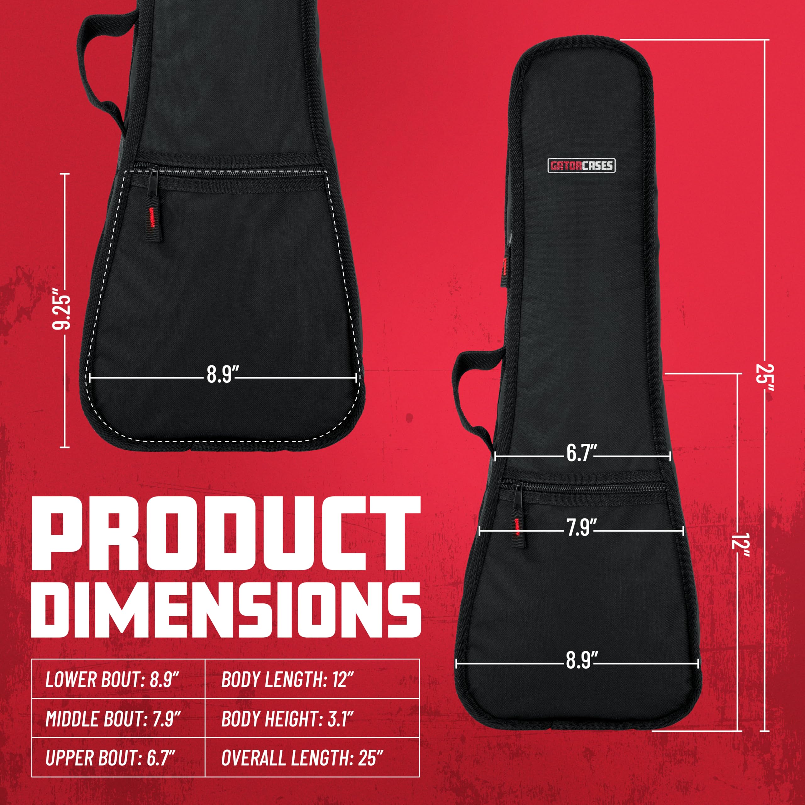 Foto 7 pulgar | Funda Para Ukelele De Concierto Con Forma De Cocodrilo, Acolchada Con Espuma, Gbe-uke-con - Venta Internacional.