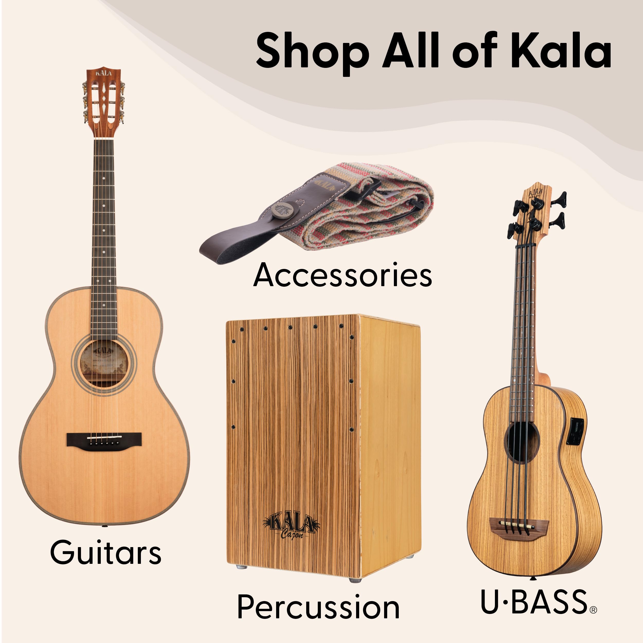 Foto 8 pulgar | Ukelele Kala Brand Music Co.  4 Cuerdas  Color Caoba Negro Con Aquila - Venta Internacional.