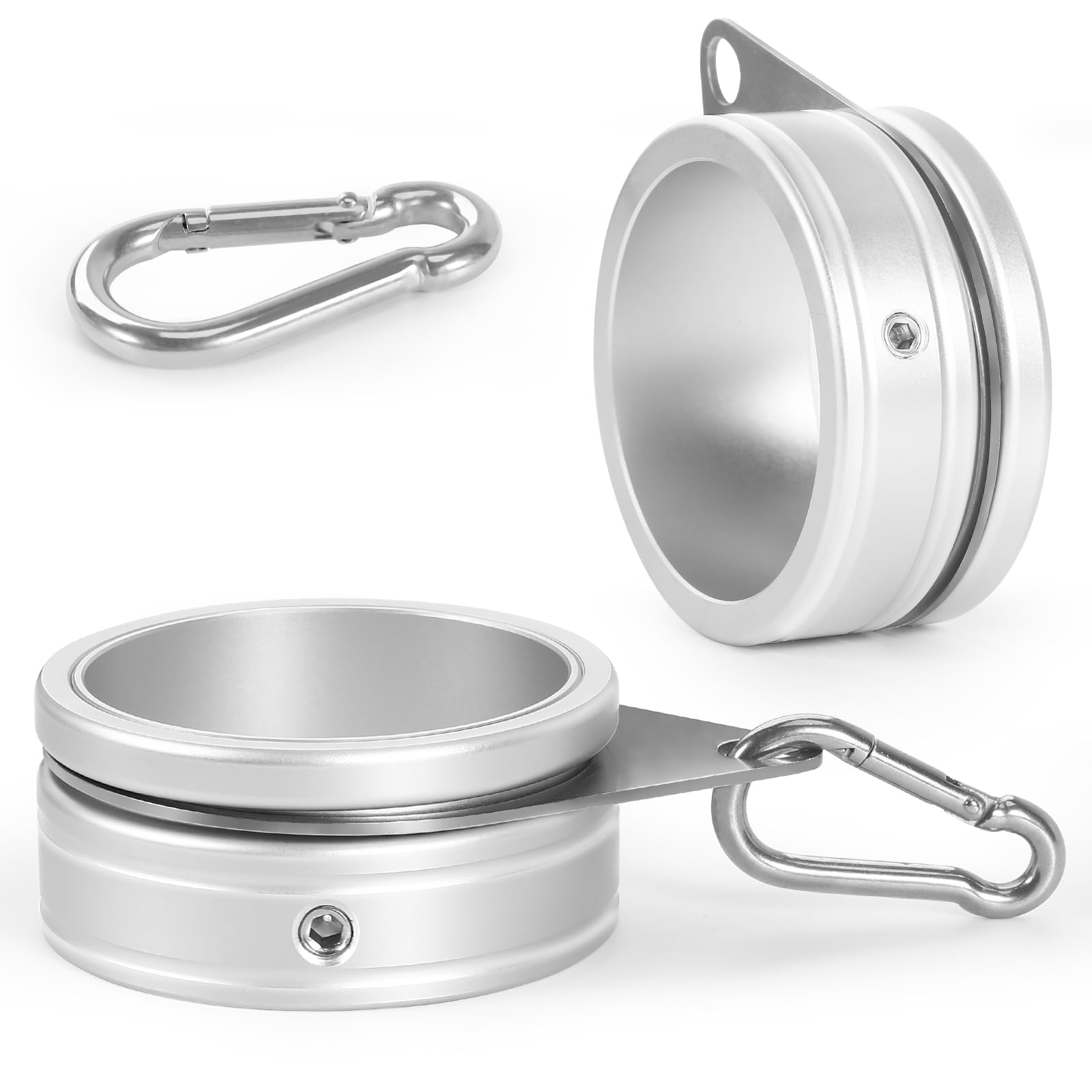 Foto 2 pulgar | Anillos Para Mástil De Bandera Anovo, Aleación De Aluminio, Diámetro 2 Cm, Giratorios, Antienvolventes - Venta I