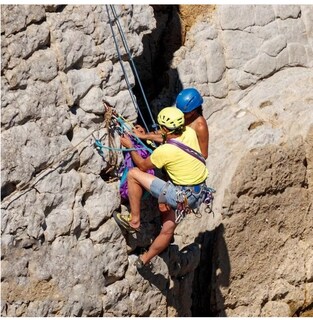 Foto 2 | Cuerda Alpinismo 50m C/arnés De Seguridad Descensor Eo Safe Imports Esi-18577 Azul