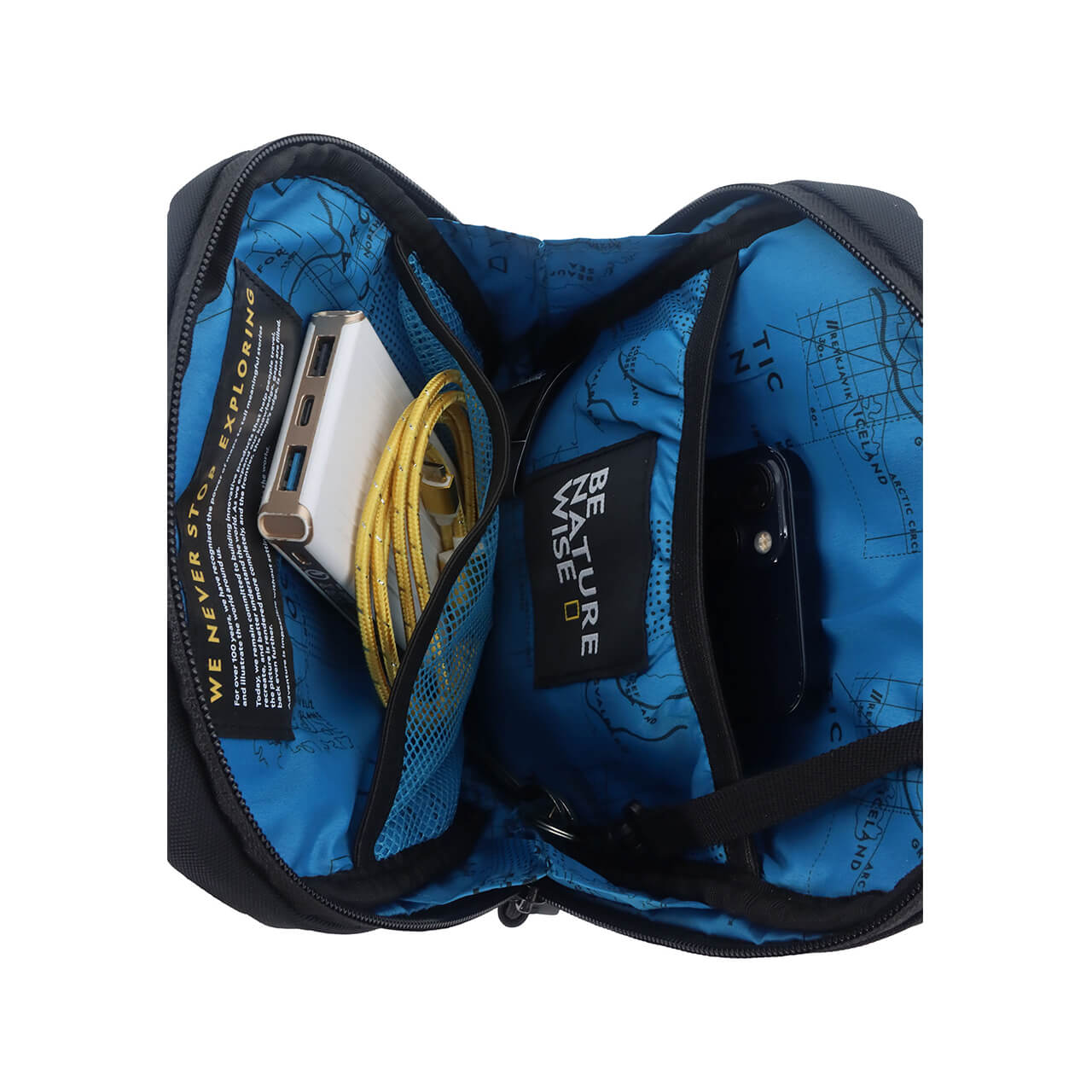 Foto 9 pulgar | Bolso Bandolera National Geographic N27904.06, Negro All Rounder 3.5 L, Con Con Sistema De Bloqueo Para Tc/td Rfid