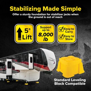 Foto 5 | Conector Estabilizador Compatible Con Camco Fasten Rv Big Blocks, Paquete De 2 - Venta Internacional.
