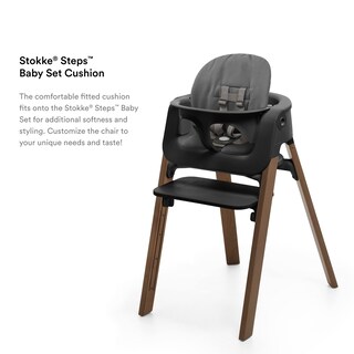 Foto 3 | Set Para Bebé Cushion Stokke Steps De Algodón Gris Espiga - Venta Internacional.