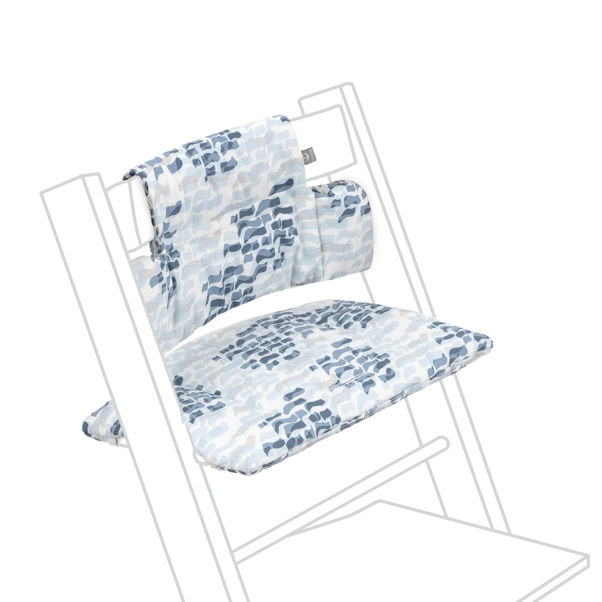Cojín Stokke Tripp Trapp Classic Waves Azul - Venta Internacional.