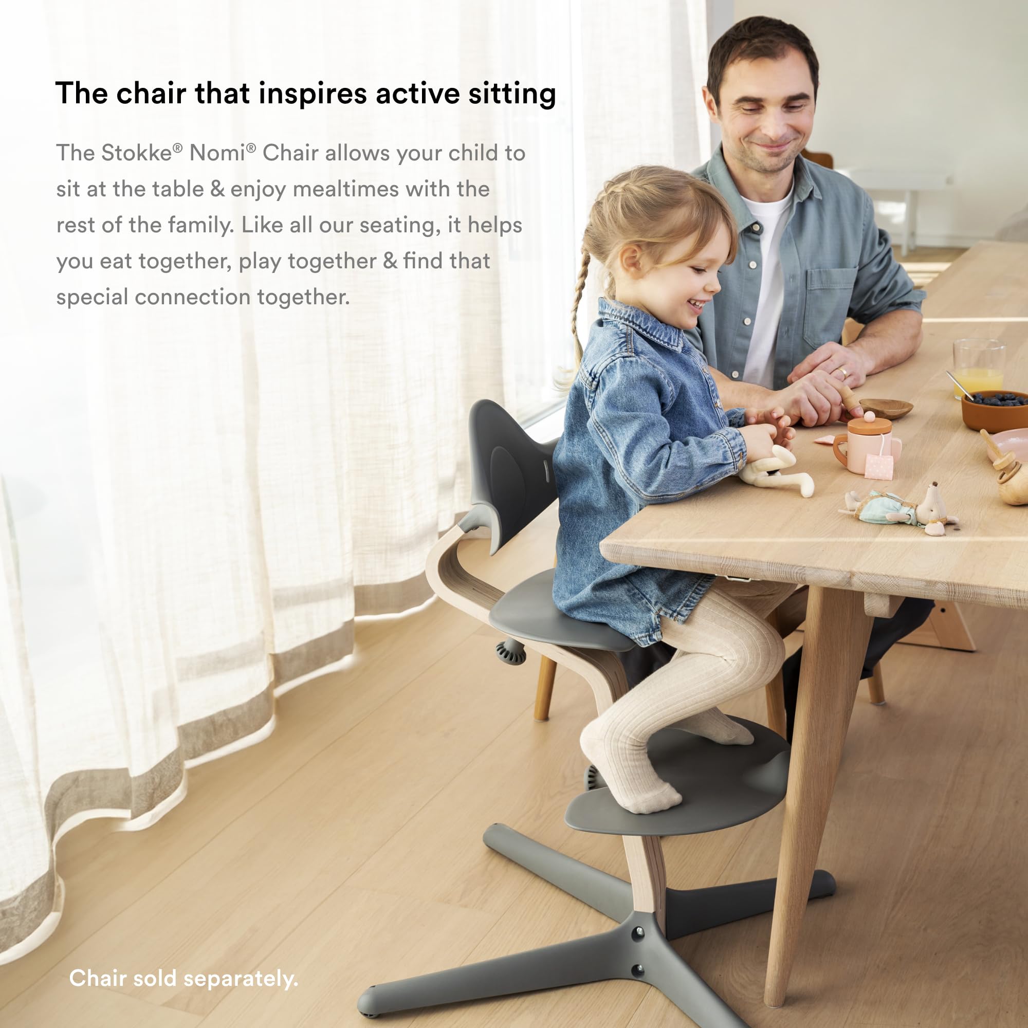 Foto 5 pulgar | Cojín Stokke Nomi Nordic Grey Sand Para Silla Y Trona - Venta Internacional.