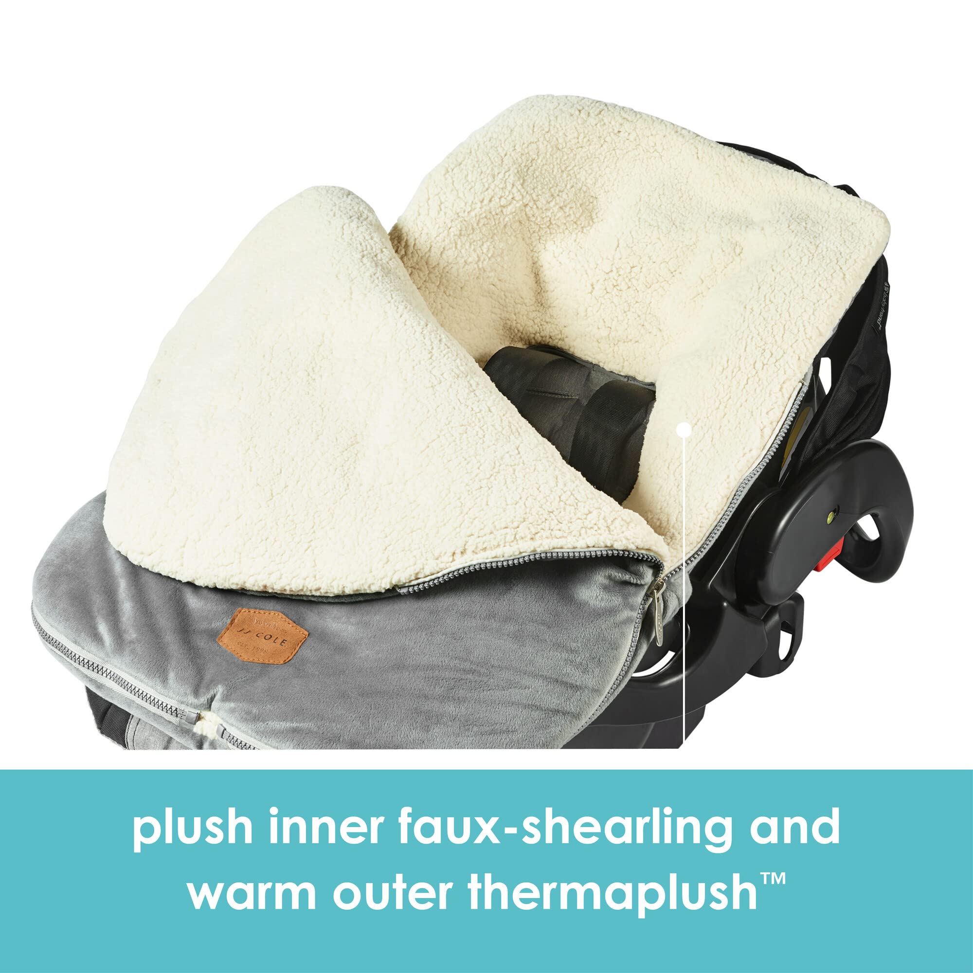 Foto 4 pulgar | Funda De Asiento De Coche Y Banderín De Invierno Para Bebés Jj Cole Bundle Me - Venta Internacional.